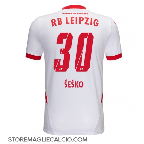 RB Leipzig Benjamin Sesko #30 Maglia Gara Casa Repliche 2024-25 Maniche Corte RB Leipzig Benjamin Sesko #30 Maglia Gara Casa Repliche 2024-25 Maniche Corte